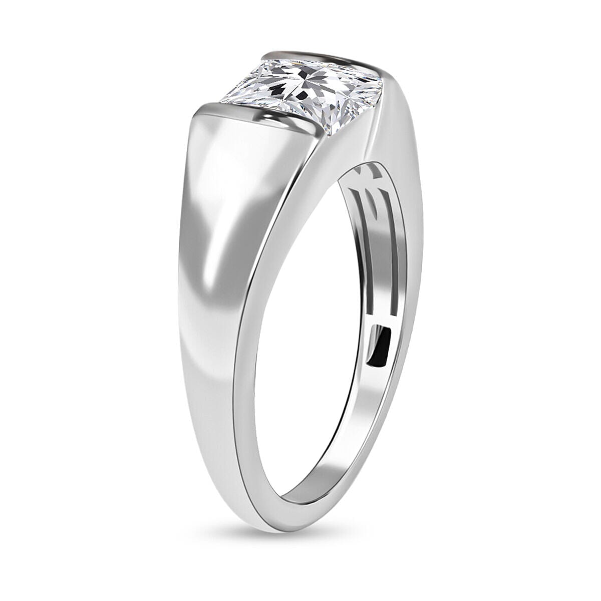 Finest CZ Signet Ring in Sterling Silver 2.24 Ct. 7195330 7