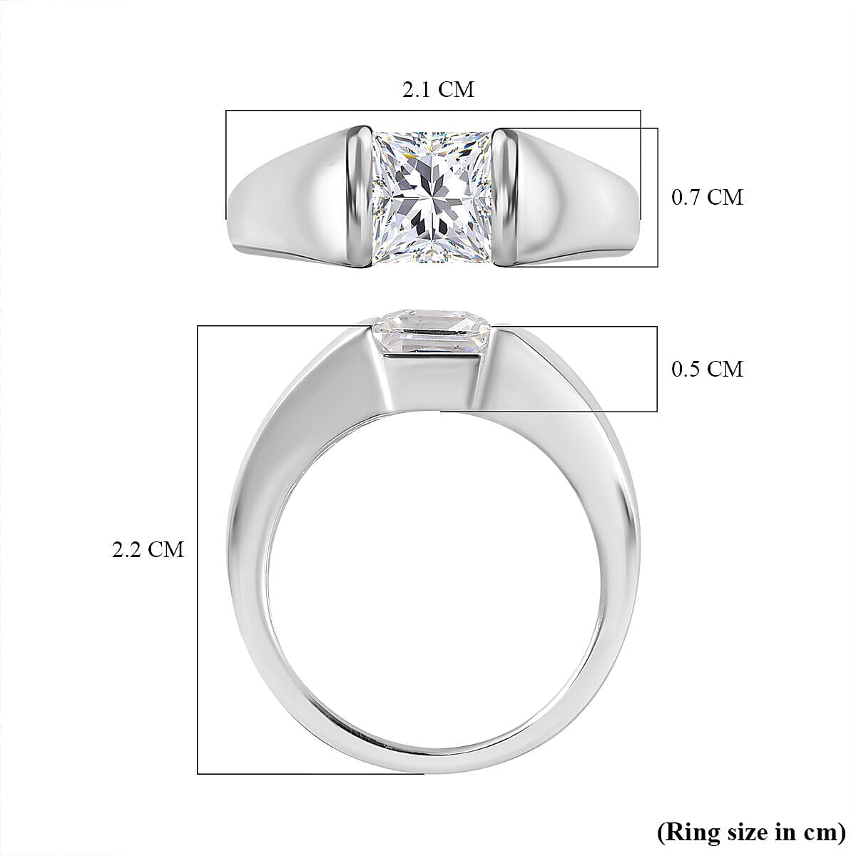 Finest CZ Signet Ring in Sterling Silver 2.24 Ct. 7195330 11