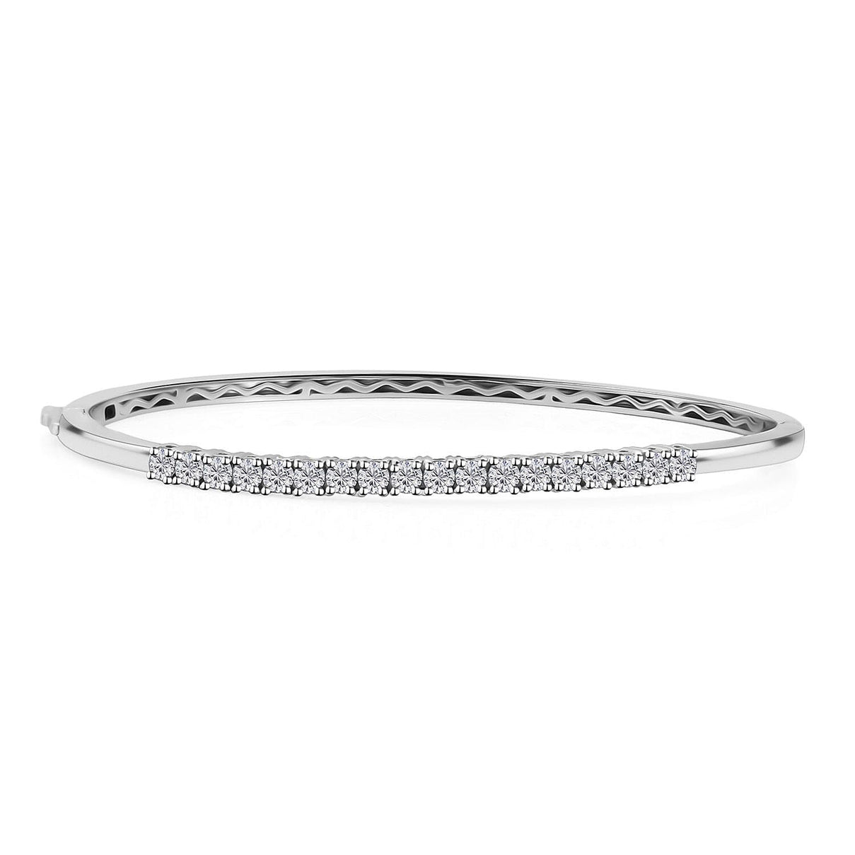 Swarovski Zirconia Bangle (Size - 7.5) in White Tone 3.64 Ct. 7966517 0