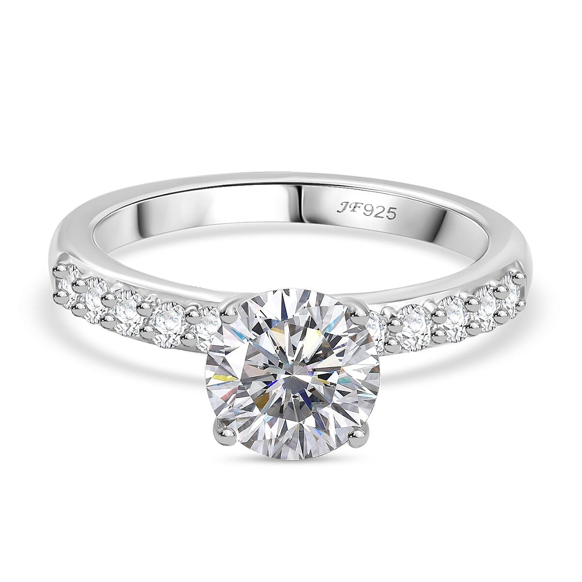 Swarovski Zirconia Solitaire Ring in Rhodium Overlay Sterling Silver  2.86 Ct. 8112883 0