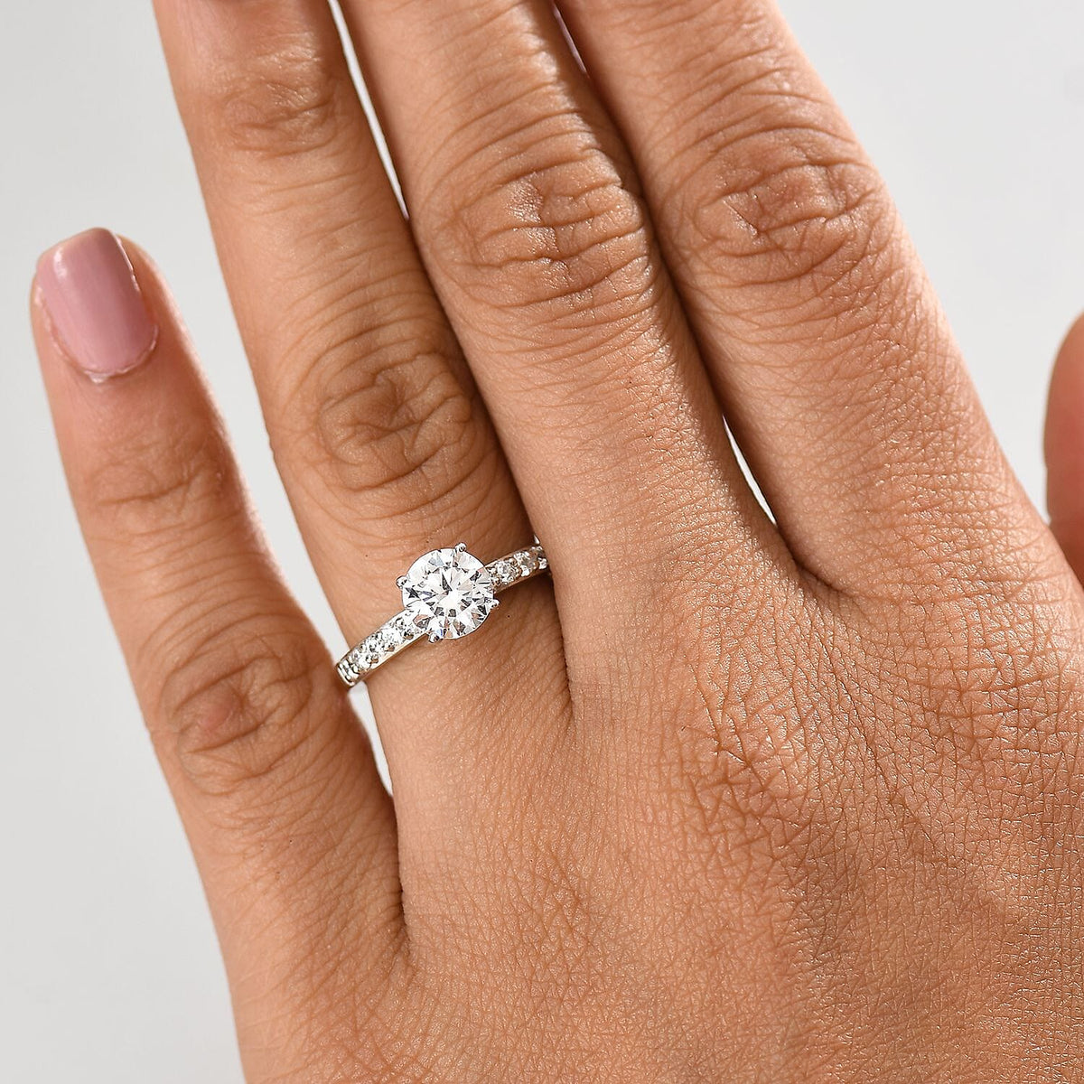 Swarovski Zirconia Solitaire Ring in Rhodium Overlay Sterling Silver  2.86 Ct. 8112883 3