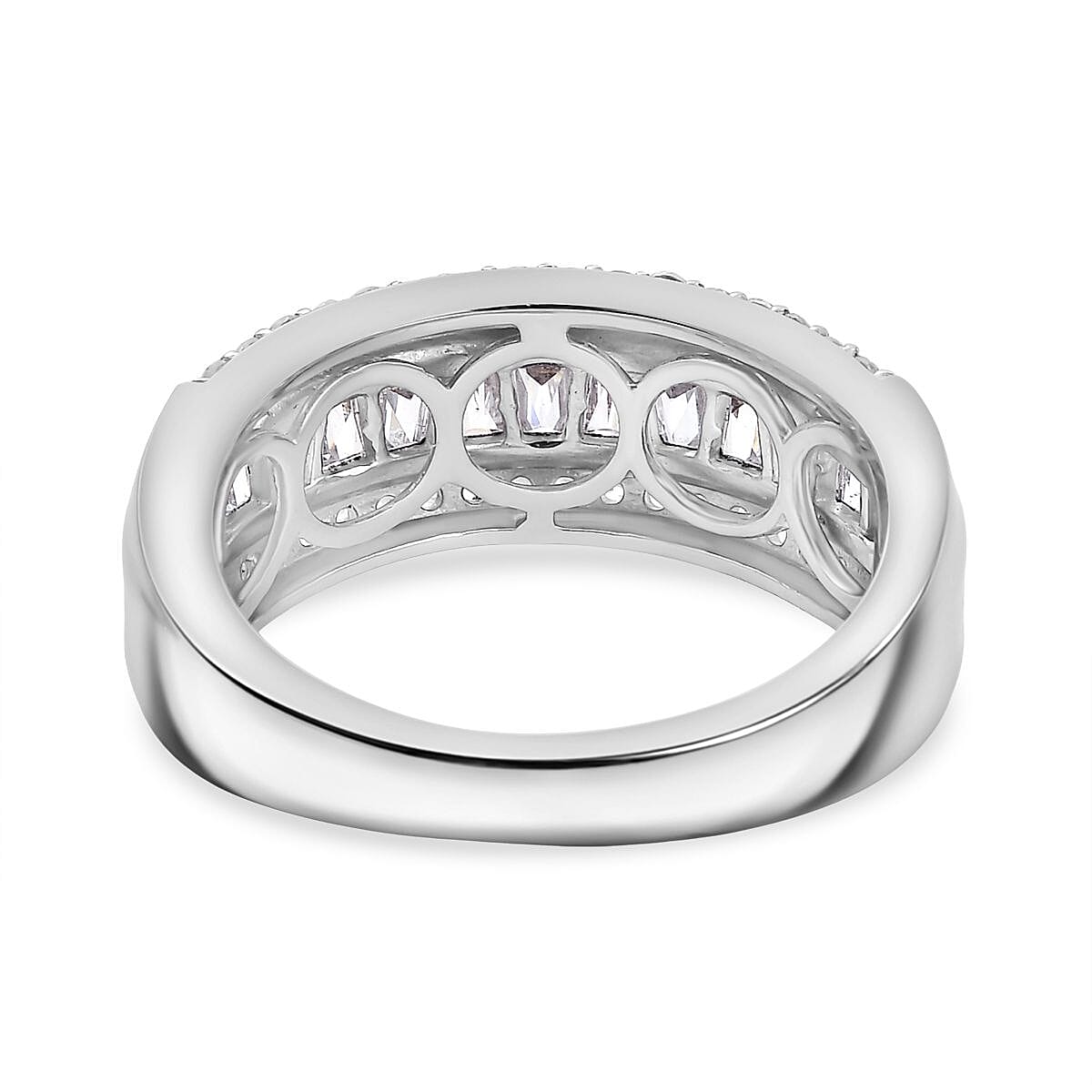 Swarovski Zirconia Band Ring in Rhodium Overlay Sterling Silver  1.94 Ct. 8122100 5