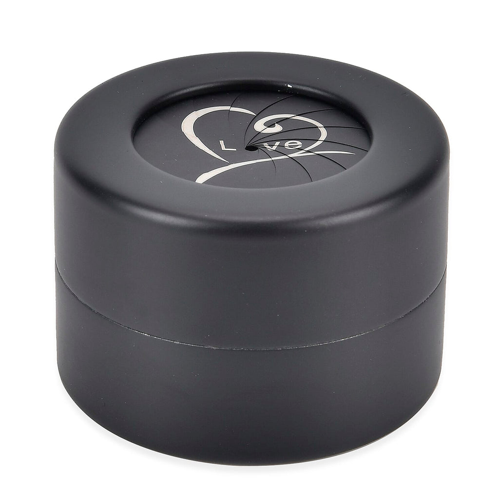 Rotating Ring Storage Box with Heart-Love Design (Size 6x6x4 cm) - Black