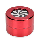 Rotating Ring Storage Box with Heart-Love Design (Size 6x6x4 cm) - Red