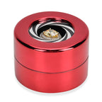 Rotating Ring Storage Box with Heart-Love Design (Size 6x6x4 cm) - Red