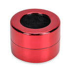 Rotating Ring Storage Box with Heart-Love Design (Size 6x6x4 cm) - Red