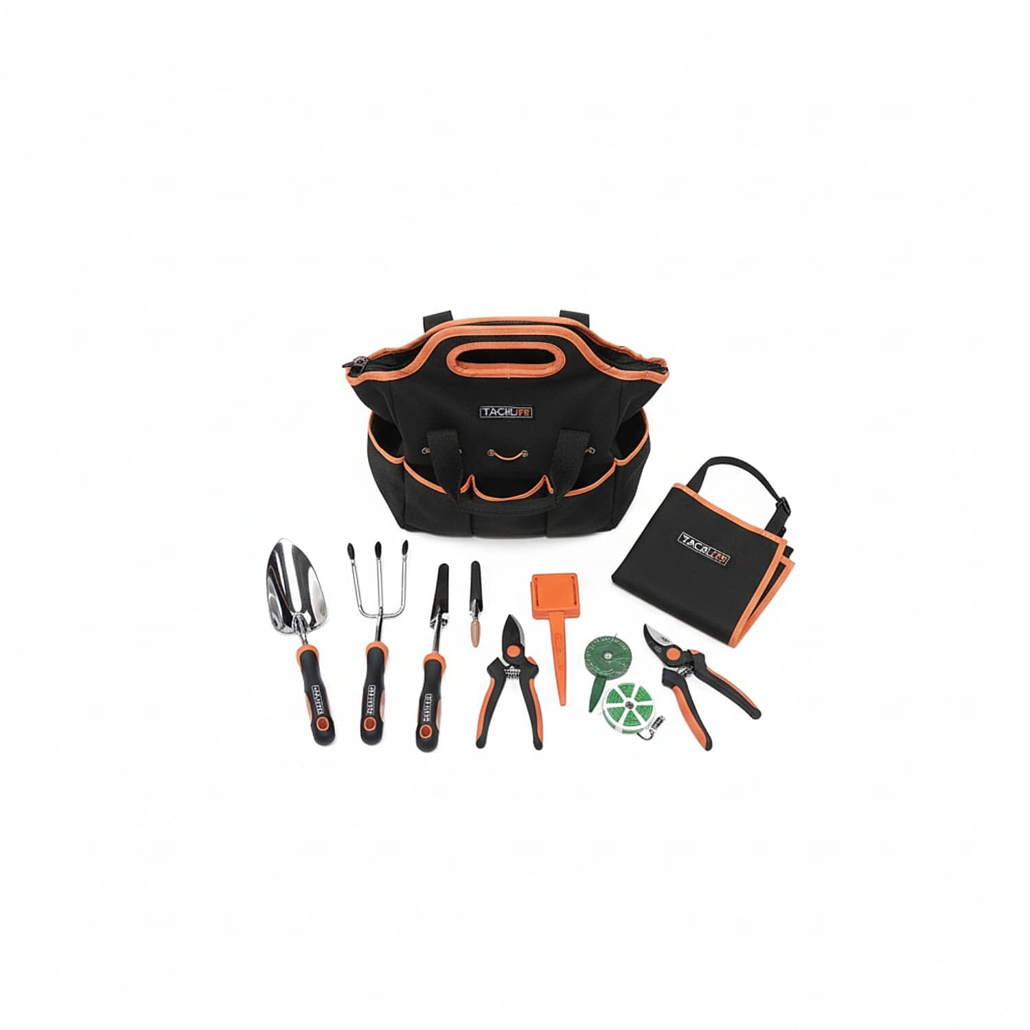 TACKLIFE-GGT5A Garden Tool Set 19 in 1 - Tote bag, Secatuer, Trowel, Transplant, Weeder, Cultivator, Seeder, Plant Signs, Apron 8067050 0