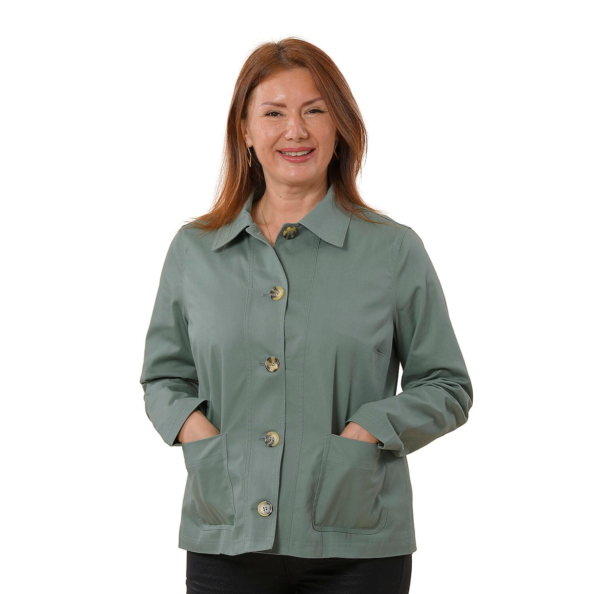 TAMSY Pure Cotton Jacket for Women with Pockets 3884095 0