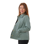 TAMSY 100% Cotton Jacket with Pockets (Size L) - Green