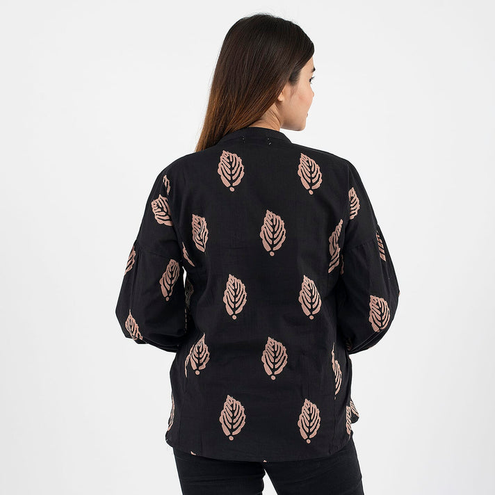 TAMSY Cotton Leaf Printed Top 8858574 2