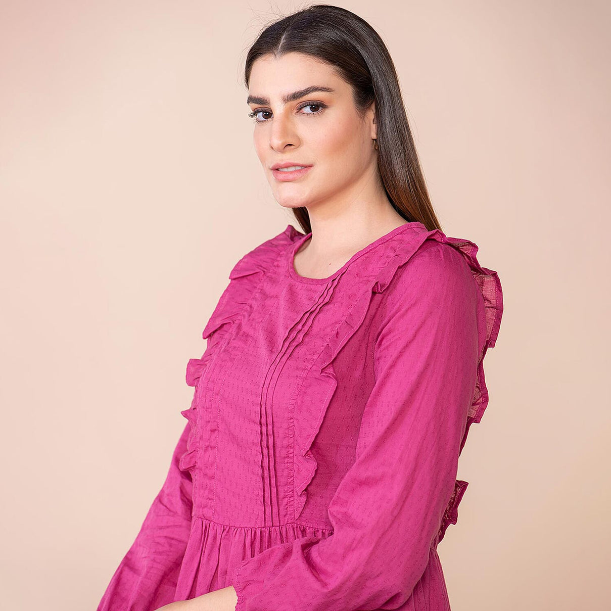 TAMSY Pure Cotton Women's Plain Top V32371620 6