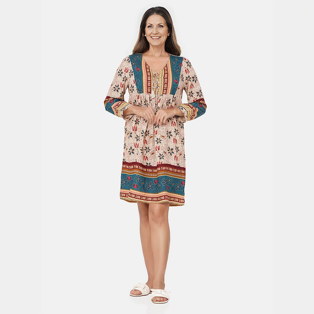 TAMSY Floral Pattern Dress - Multi V32512657 0