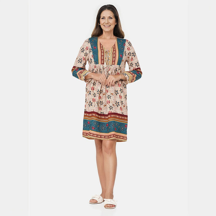 TAMSY Floral Pattern Dress - Multi V32637845 1