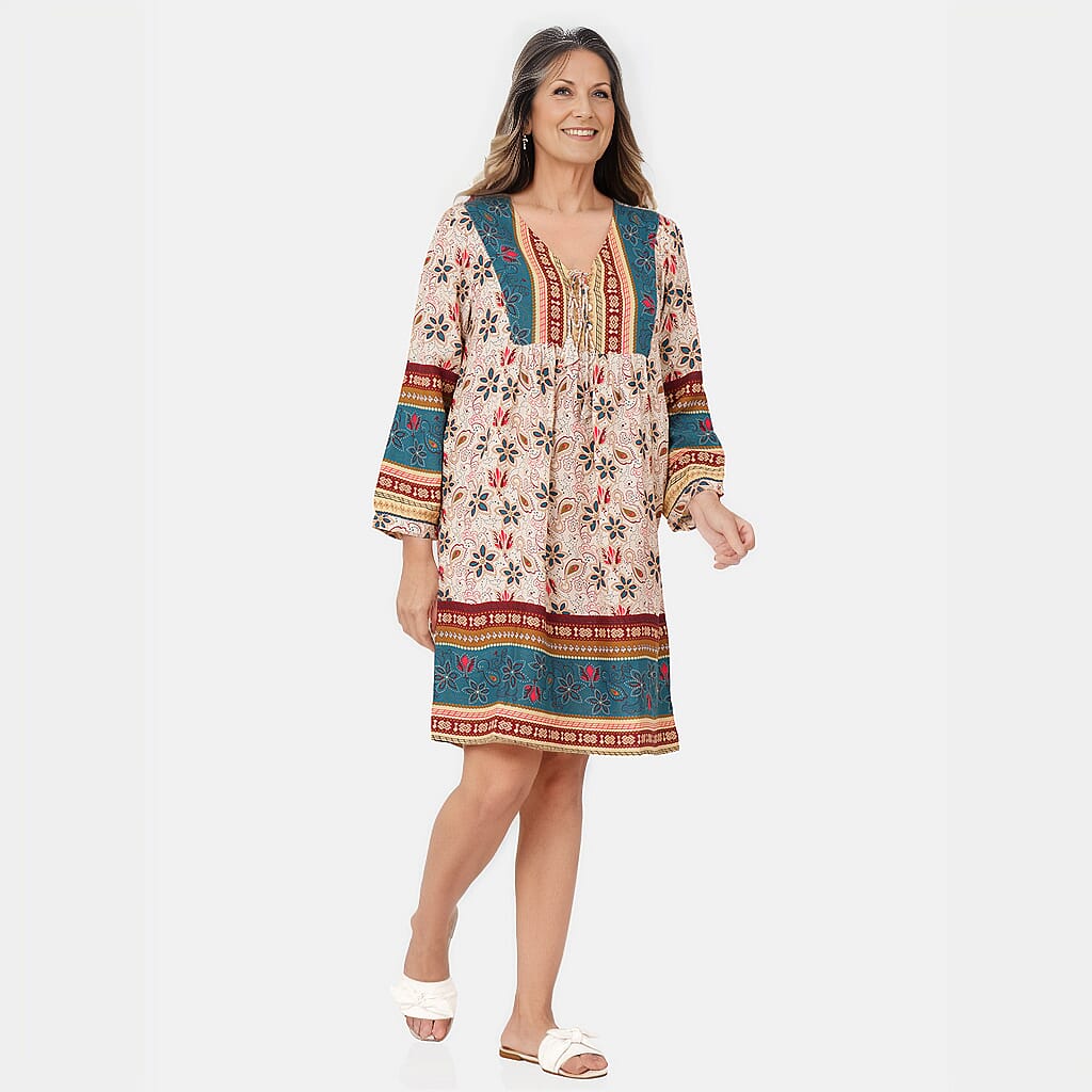 TAMSY Floral Pattern Dress - Multi V32512657 3