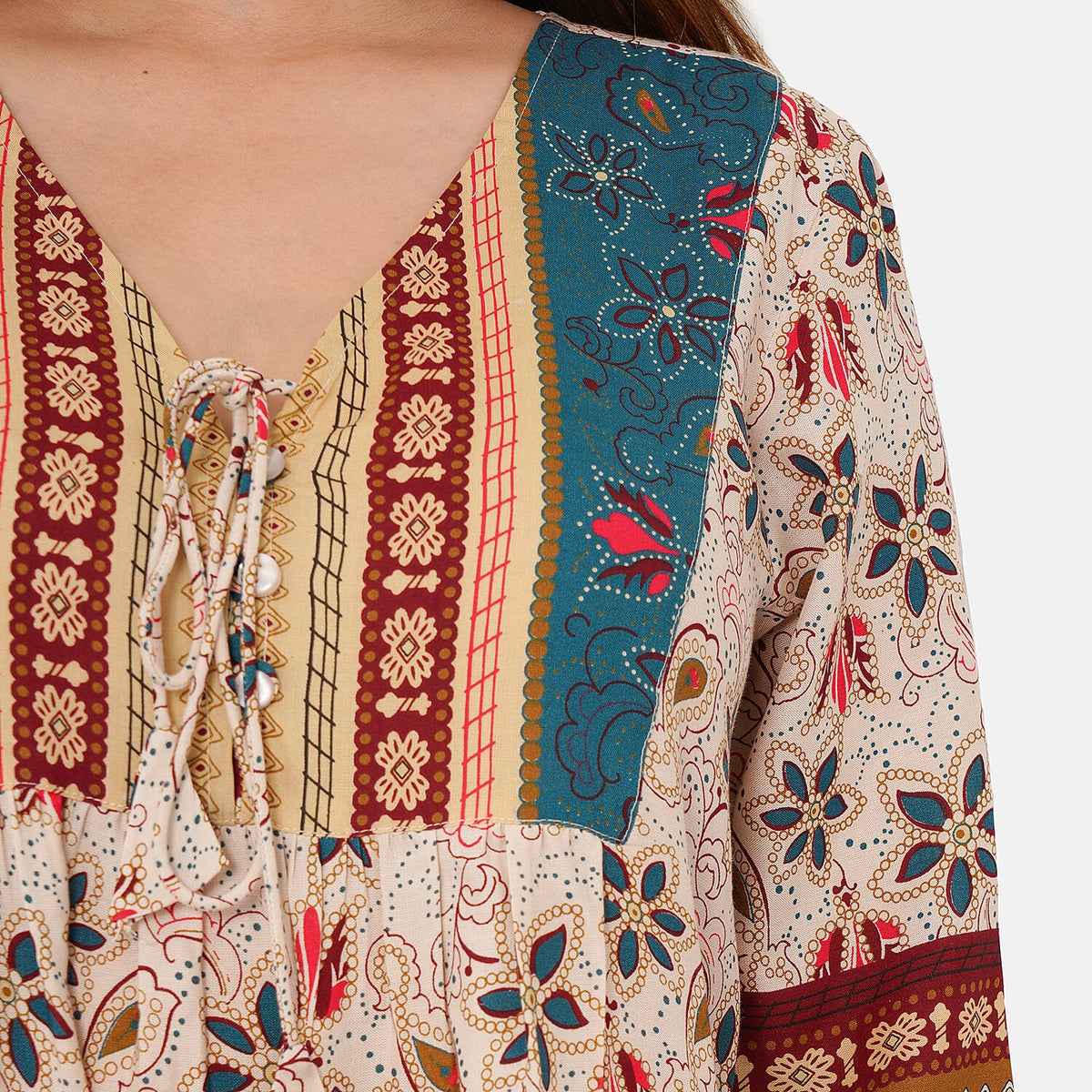 TAMSY Floral Pattern Dress - Multi V32512657 4