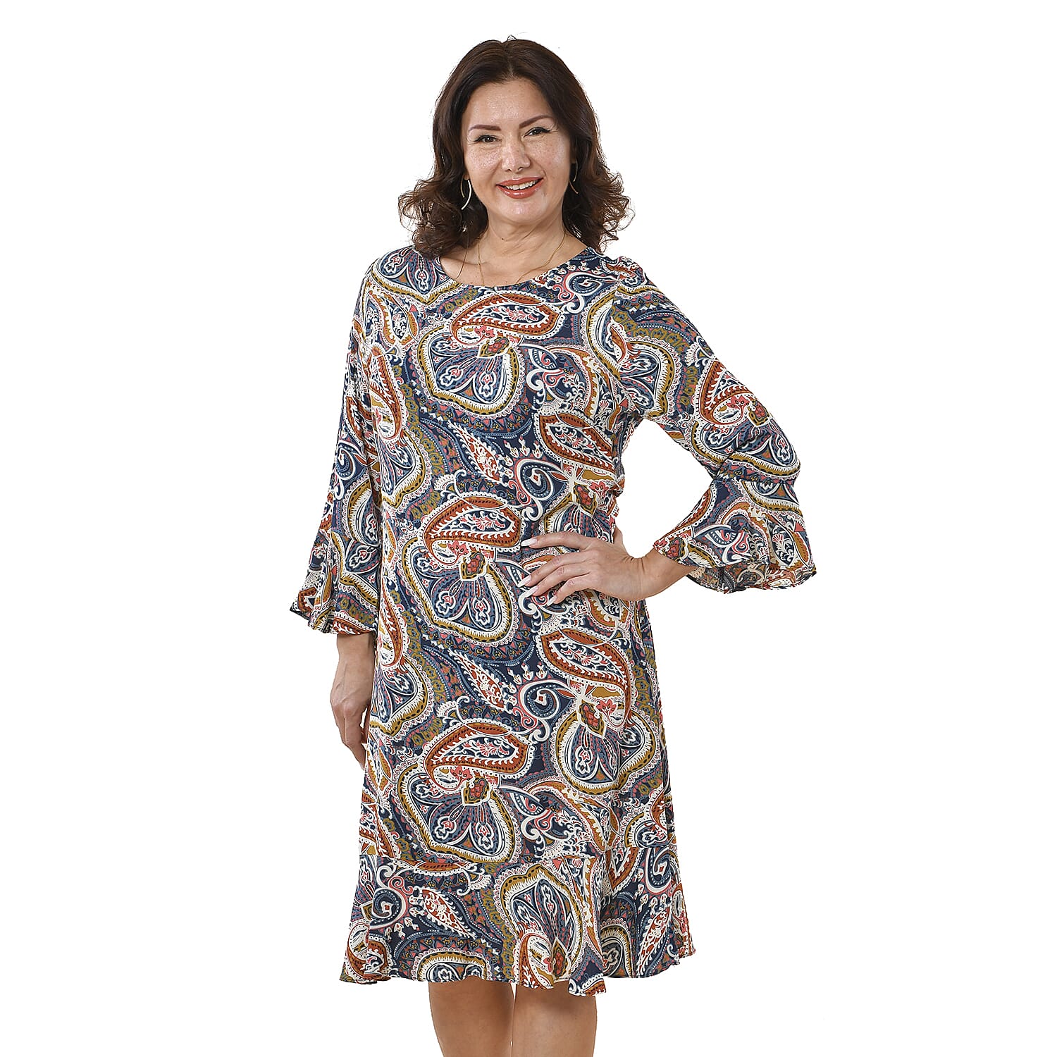TAMSY Paisley Pattern Dress - Multi 3887531 0
