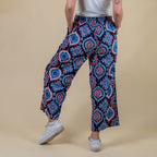 TAMSY 100% Viscose Printed Palazzo (Size 22) - Blue