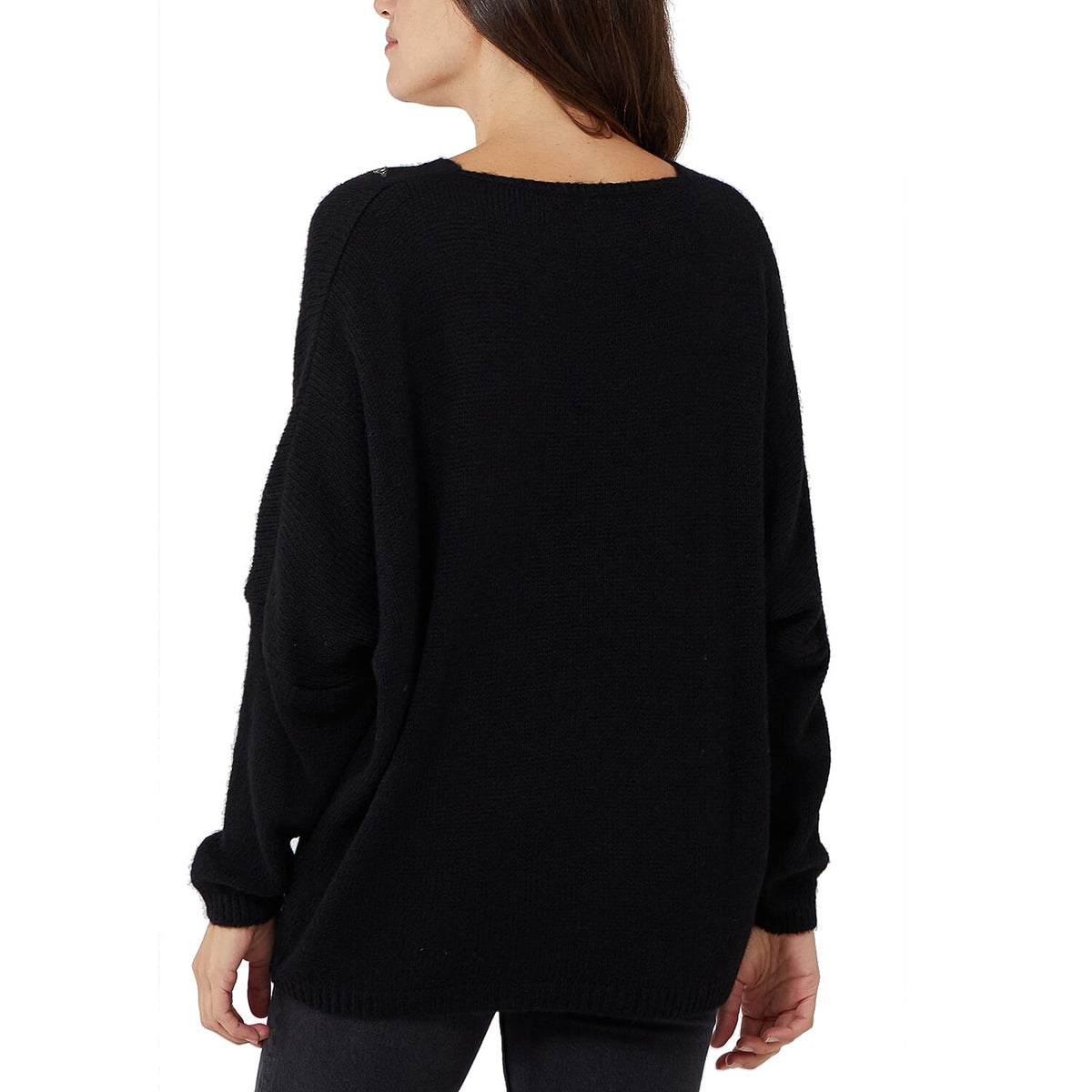 TAMSY 3-Star Knitted Women's Jumper - Black 7906129 1