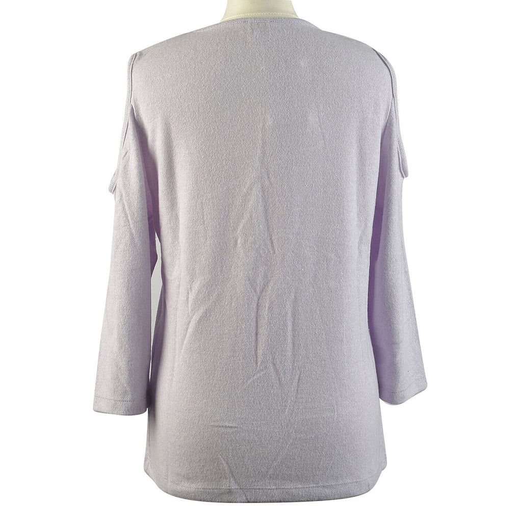 TAMSY Cold Shoulder Top (Size L, 16-18) - Lilac