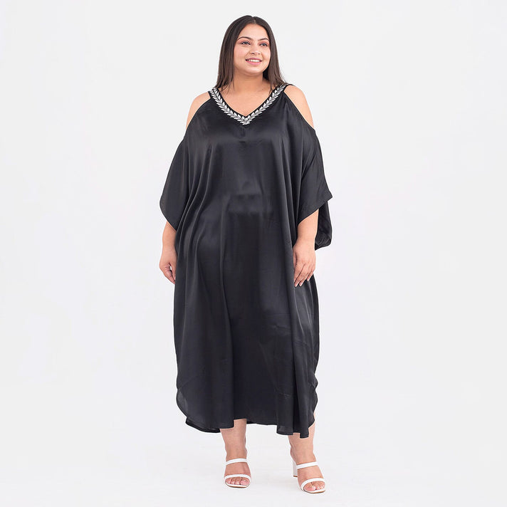 TAMSY Cold Shoulder V-Neck Kaftan 7140964 1