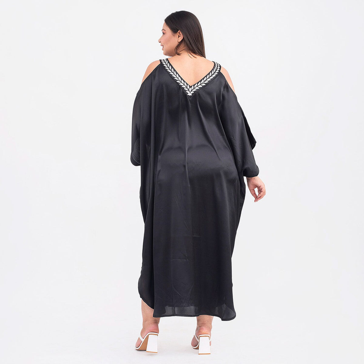 TAMSY Cold Shoulder V-Neck Kaftan V32557734 2