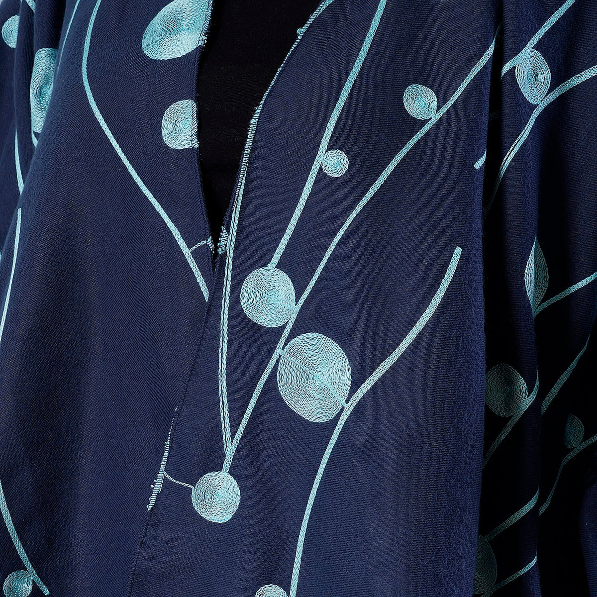 TAMSY Embroidered Women's Kimono - Navy 6724796 3