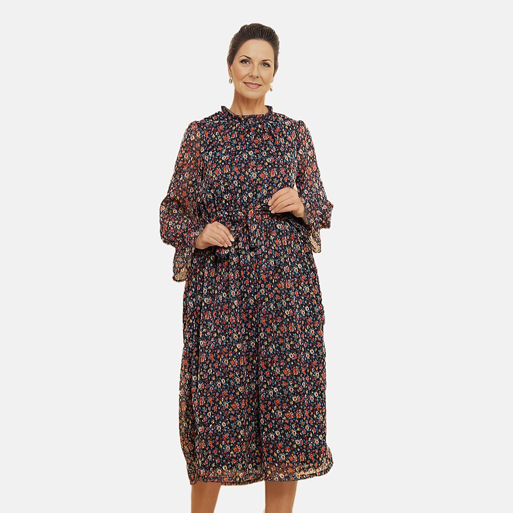 TAMSY Floral Printed Dress - Black V32555408 0