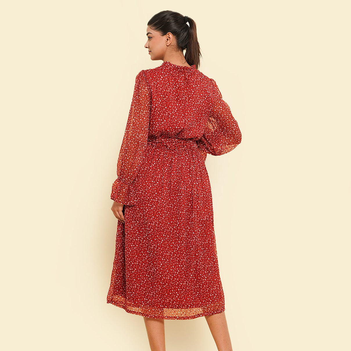 TAMSY Floral Printed Dress - Red 7439378 2