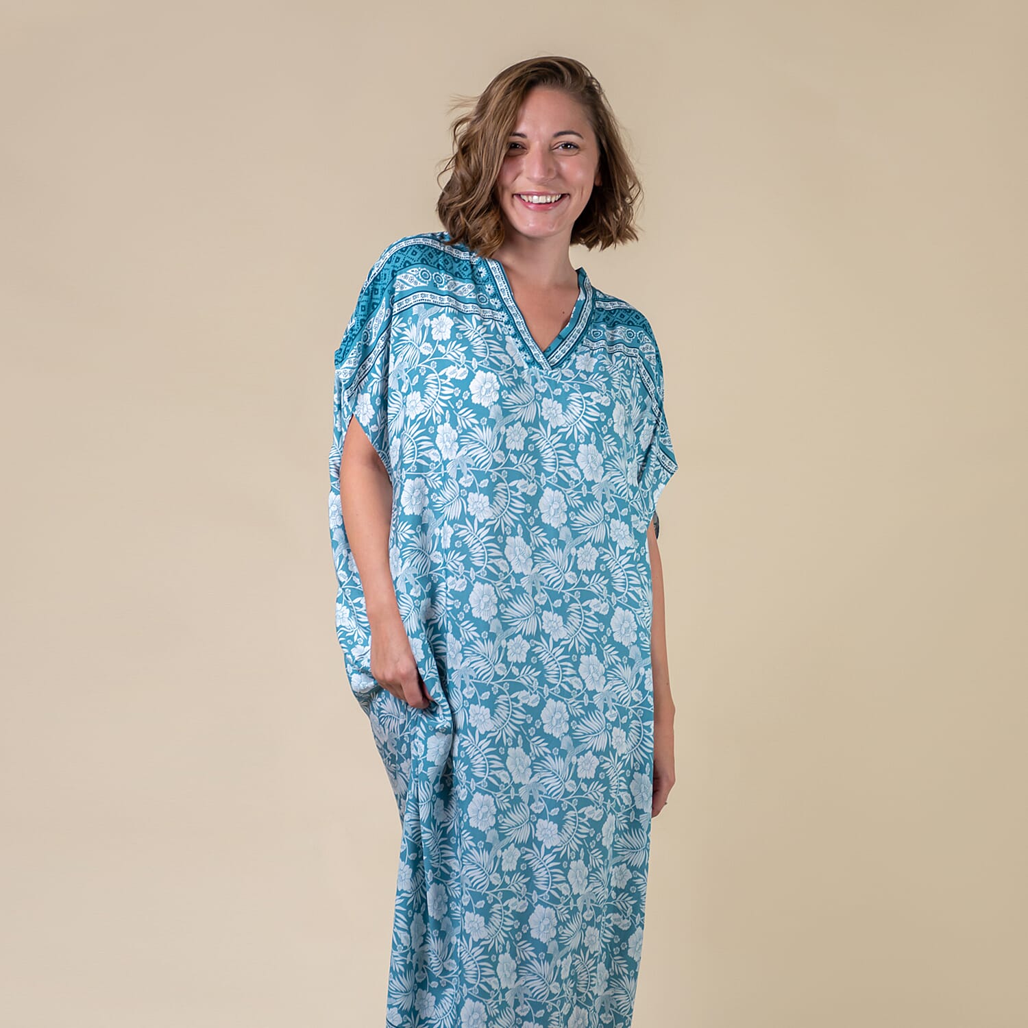 TAMSY Floral Printed Long Women's Dress  Green 6717423 3