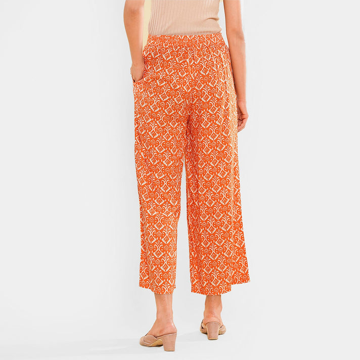 TAMSY High-Waist Printed Palazzo - Orange 8834783 2