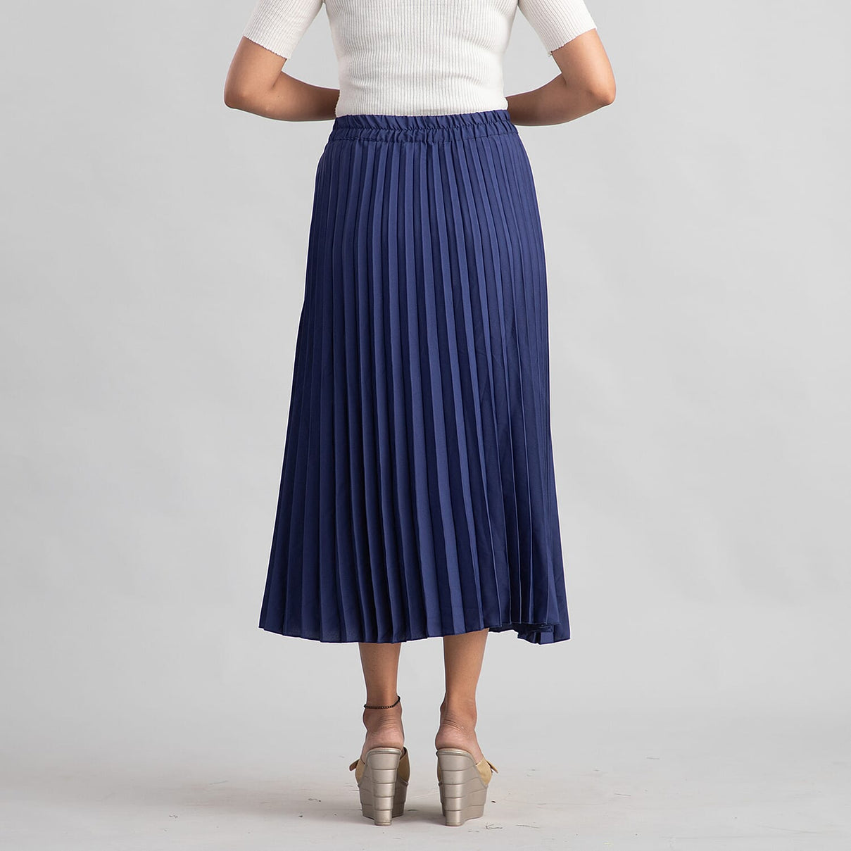 TAMSY High-rise Women's Pleated Skirt - Deep Cobalt 6711220 2
