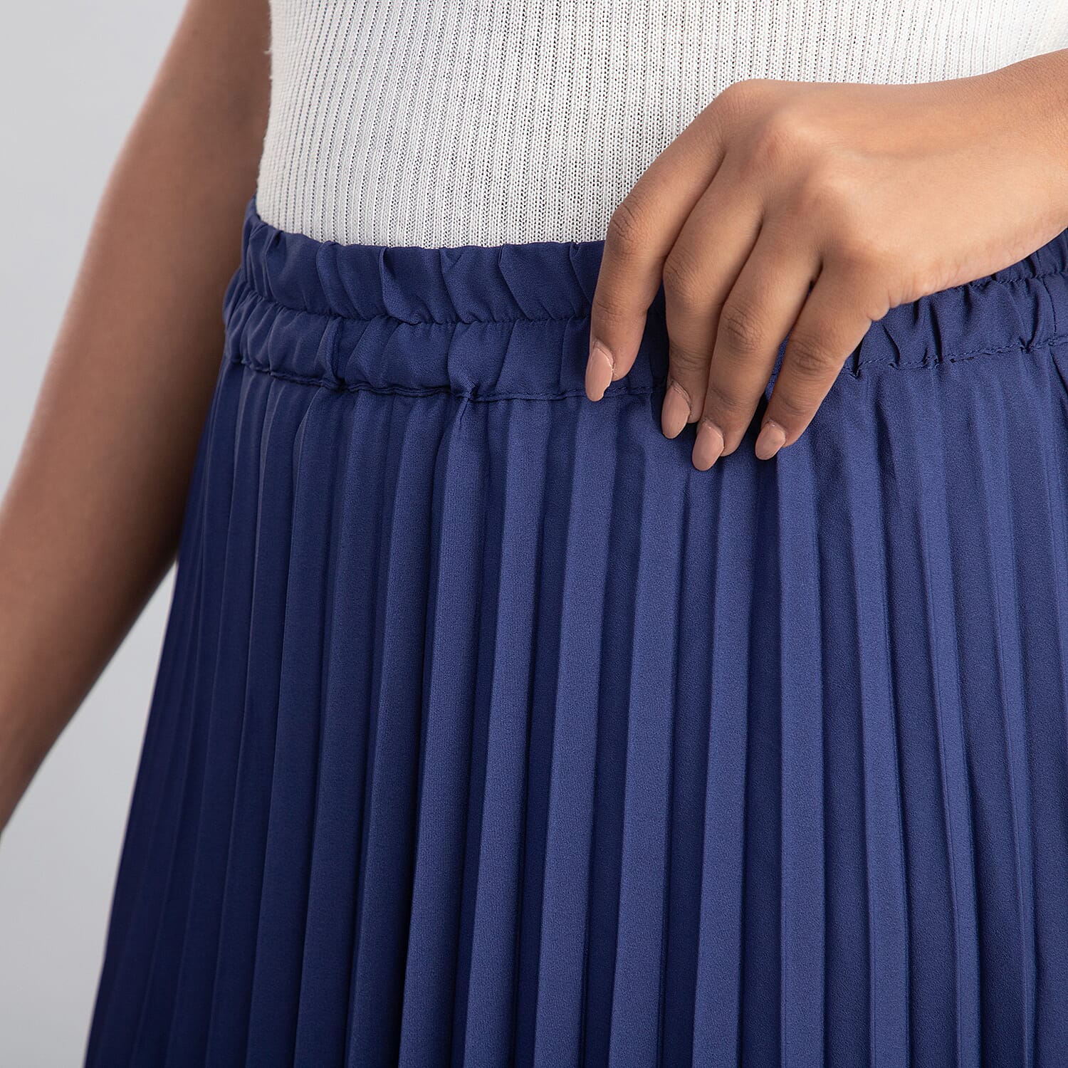 TAMSY High-rise Women's Pleated Skirt - Deep Cobalt 6711220 4