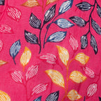 Tamsy 100% Viscose Printed Jumpsuit with Elasticated Waist (Size XXL) - Pink