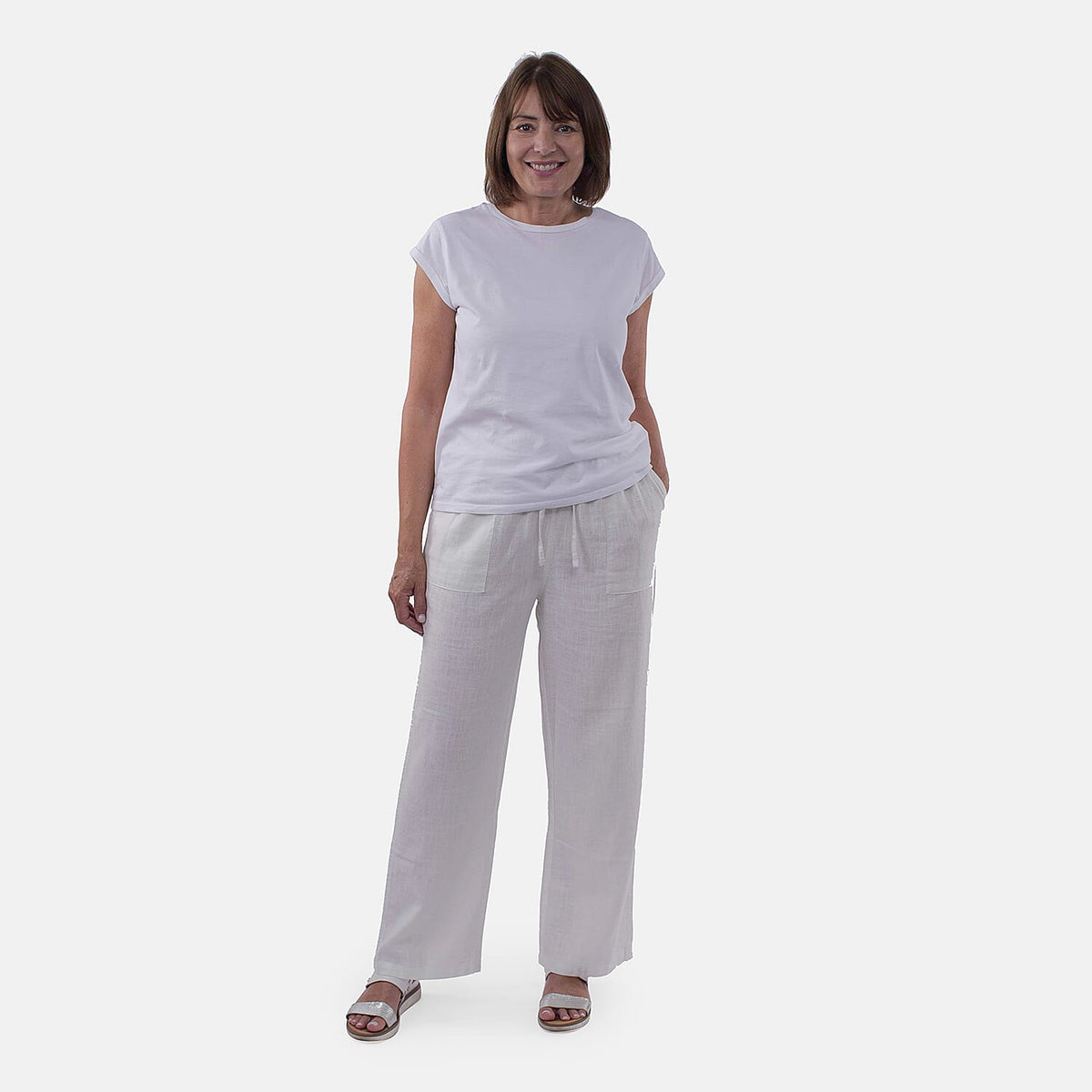 TAMSY Linen Loose Fit Trouser 8732983 0