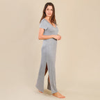 Tamsy Jersey Long Maxi Dress (Size L,16-18) - Grey