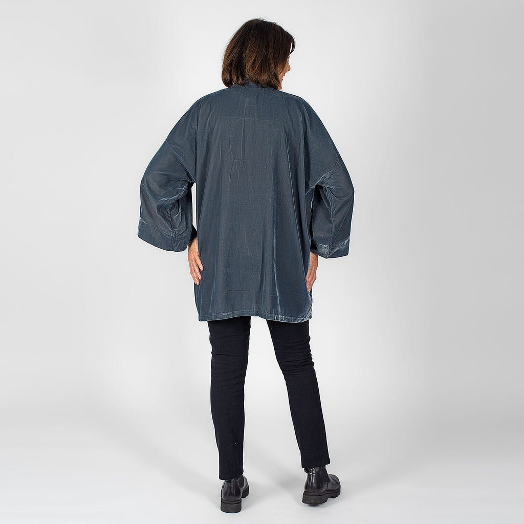 TAMSY Long Sleeves Kimono (One Size, 8-18) - Grey