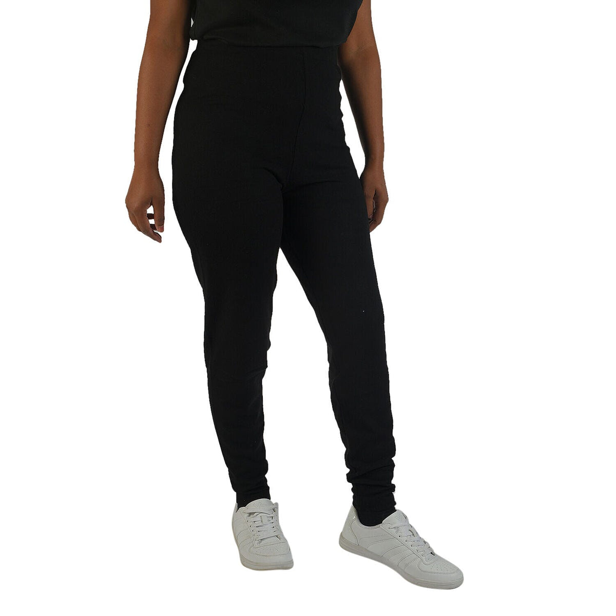 TAMSY Slim Fit Leggings (Size S-10) - Black V32653291 2