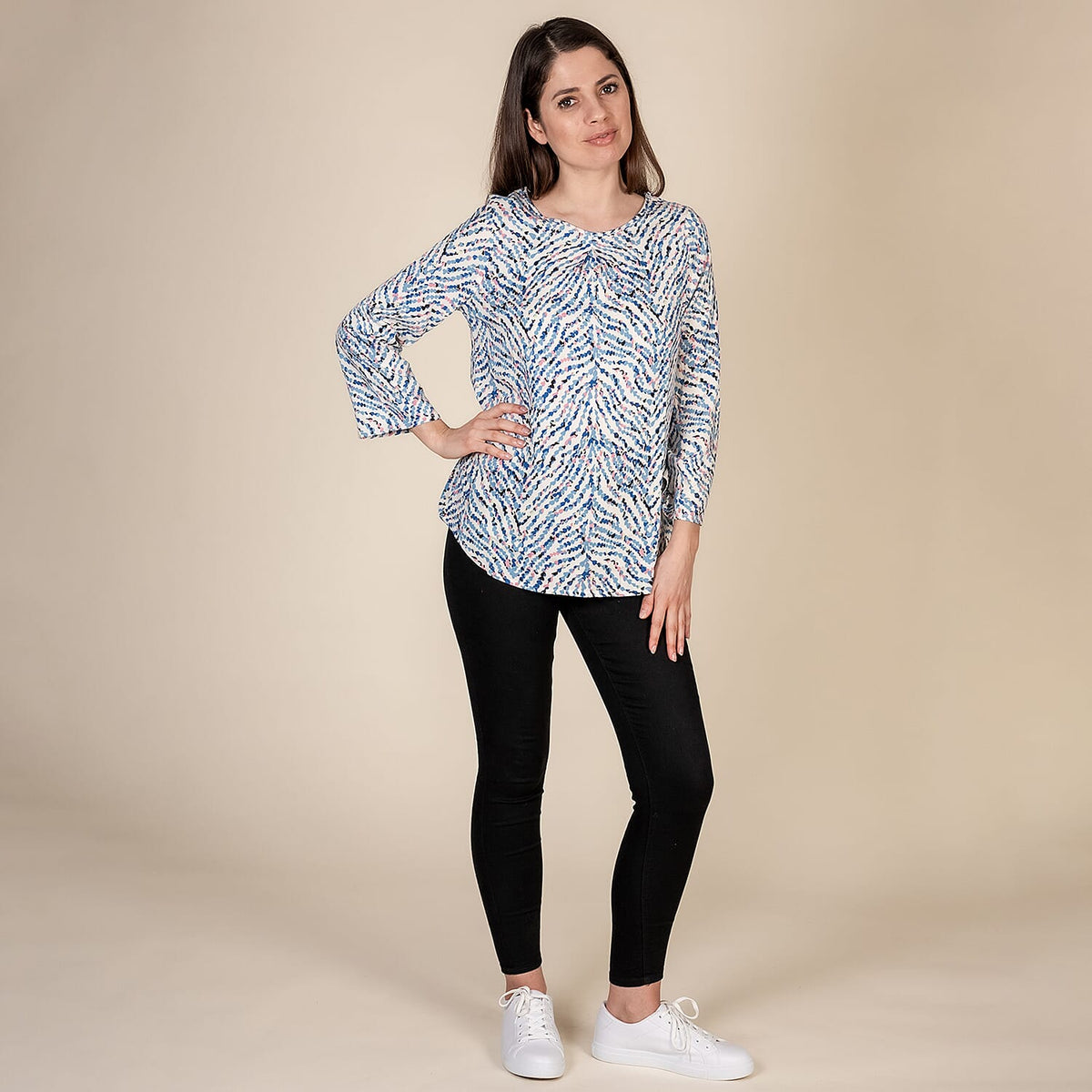 TAMSY Multi-Heart Pattern Women's Top - Multi 3880281 0