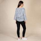 TAMSY 100% Viscose Multi Heart Pattern Top (Size XL,20-22) - Multi
