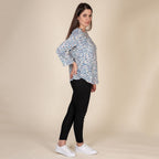 TAMSY 100% Viscose Multi Heart Pattern Top (Size XL,20-22) - Multi