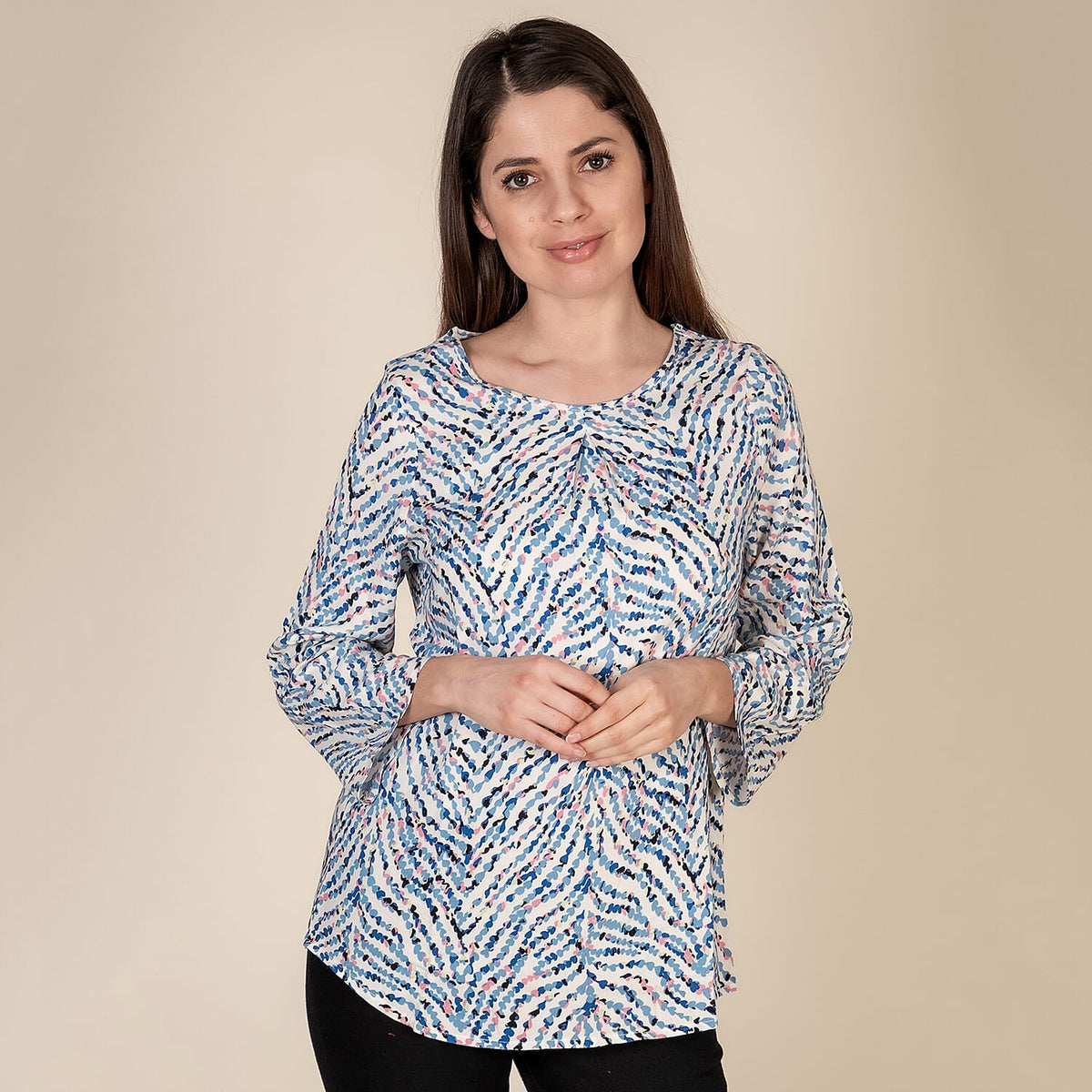 TAMSY Multi-Heart Pattern Women's Top - Multi 3880281 3