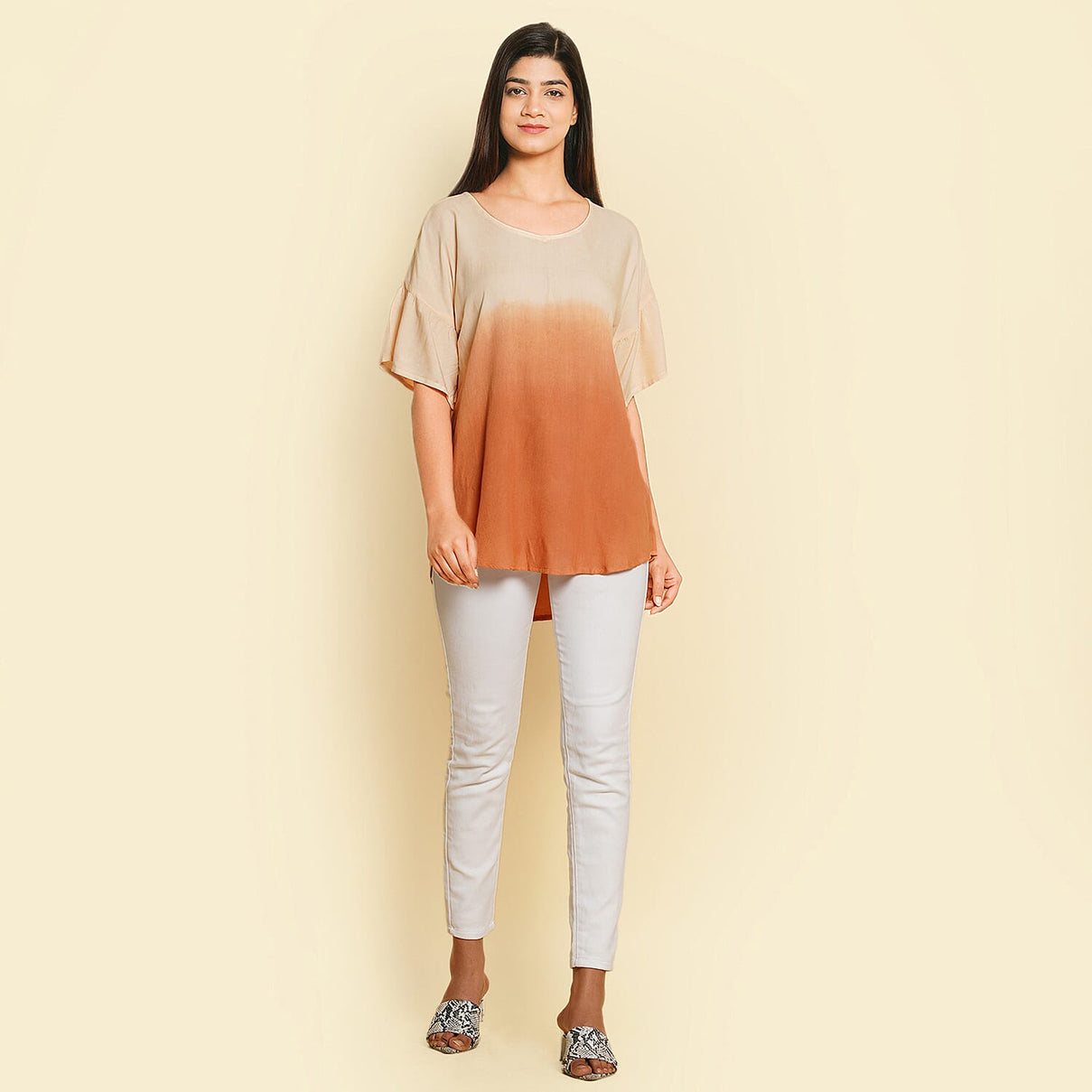 TAMSY Ombre Print Short Sleeve Women's Top 6841600 0