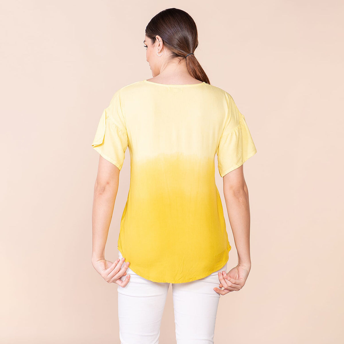 TAMSY Ombre Pattern Short Sleeve Women's Top 7584750 1