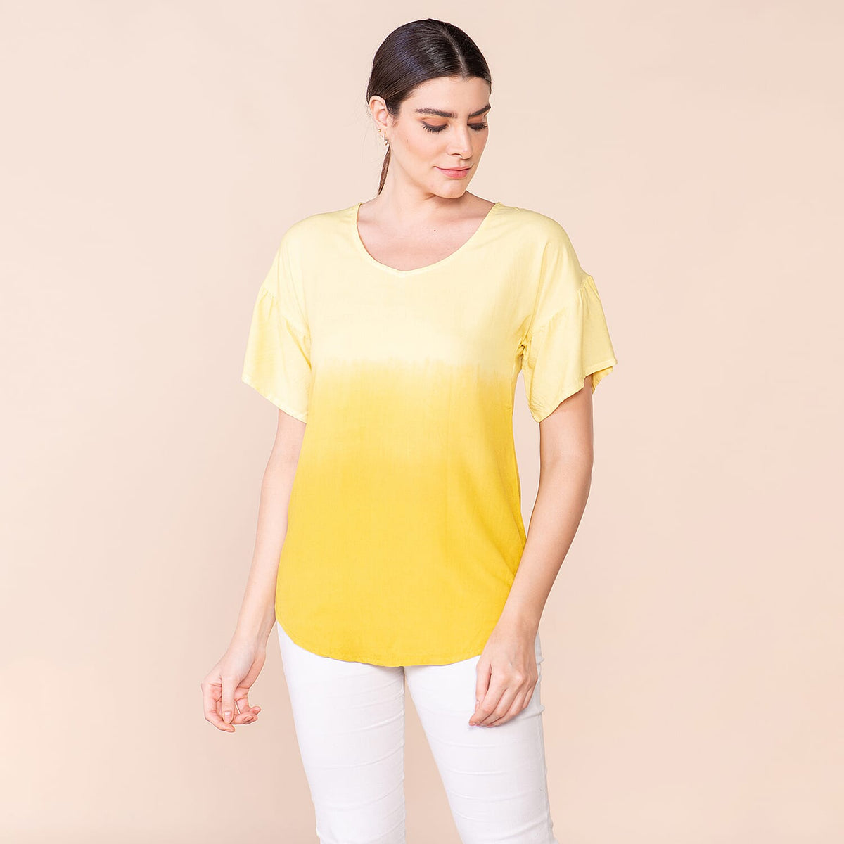 TAMSY Ombre Pattern Short Sleeve Women's Top 7584750 2