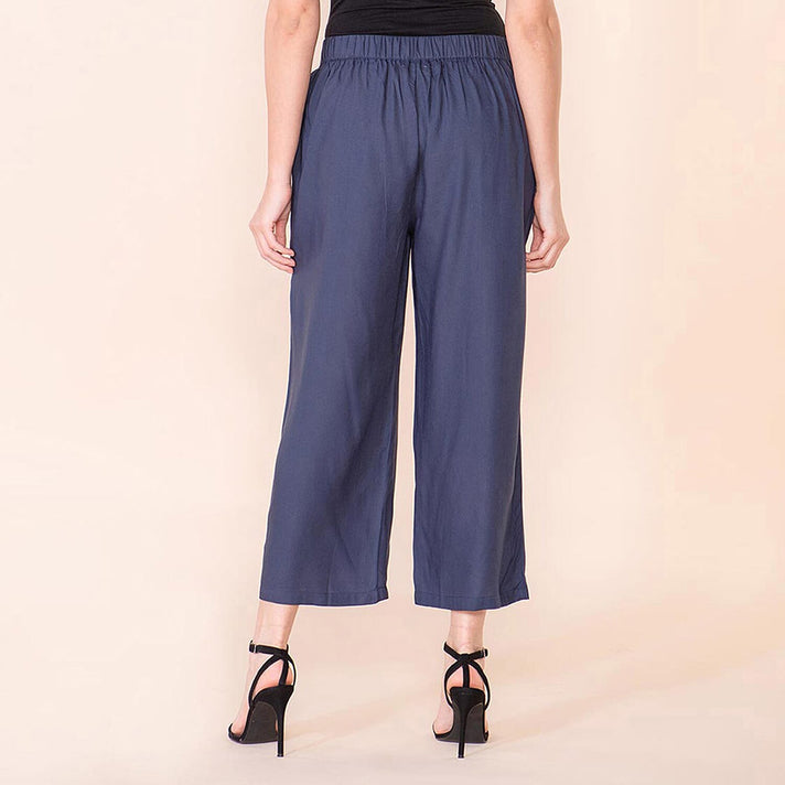 TAMSY Plain Palazzo - Navy Blue 7604236 2