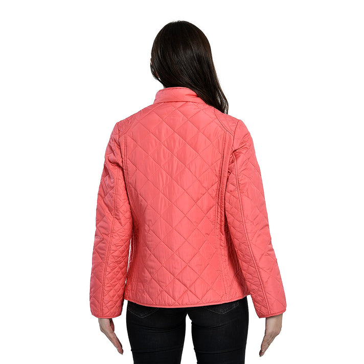 TAMSY Quilted Pattern Women's Padded Jacket - Peach 3881176 2