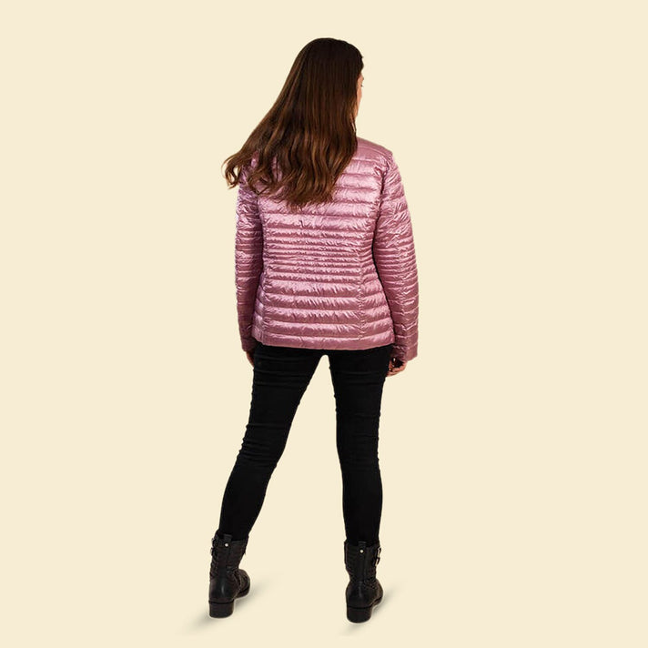 TAMSY Reversible Floral Print Women's Padded Jacket - Pink and Multi 3881466 2
