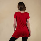 Tamsy Round Neck Tshirt (Size L,16-18) - Red