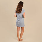 Tamsy Jersey Lounge T with Slogan (Size L) - Grey