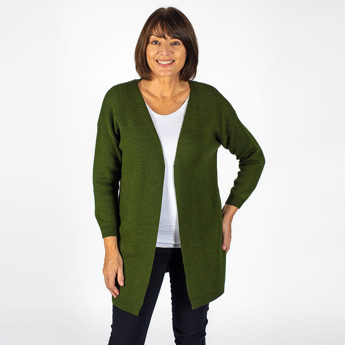 TAMSY Soft Touch Knitted Longline Cardigan 3885472 1
